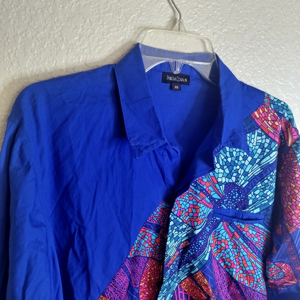 Pineda Covalin men's button down shirt Art To Wear Mexico Sz Xl - Picture 2 of 9